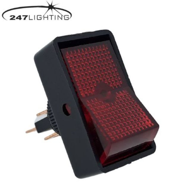 Picture of Illuminated Rocker Switch | Red | 19.5mm