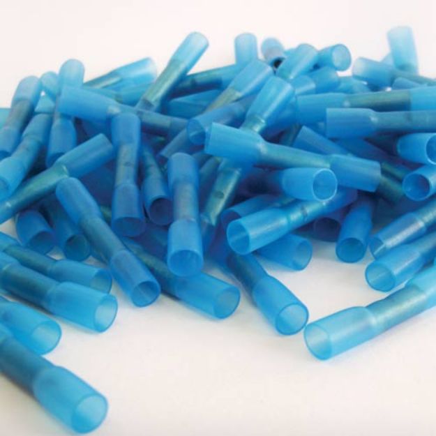 Picture of Blue Insulated Heatshrink Wire Joiner | Medium