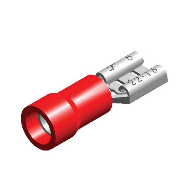 Picture of RED TERM F-SPADE SPEAKER 2.8mm (25)