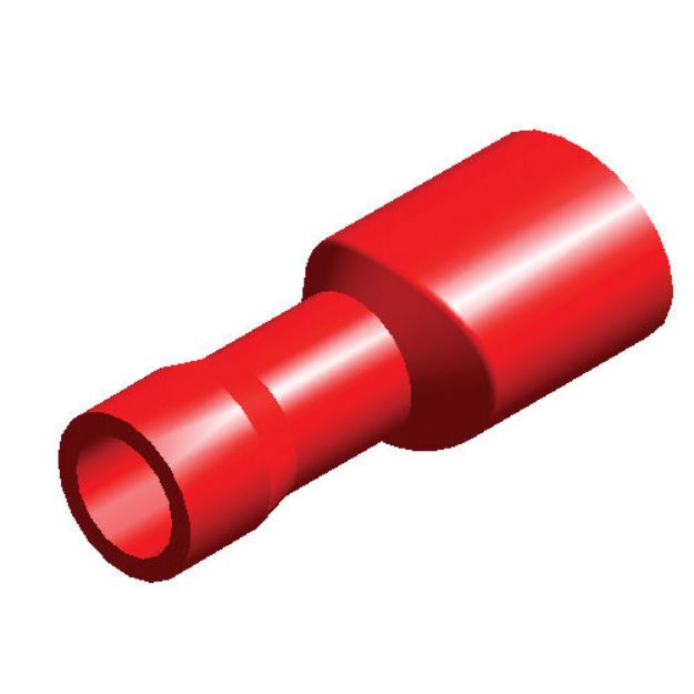 Picture of RED TERM INSULATED F-SPADE 4.8mm (25)