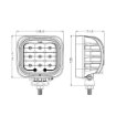 Picture of 247 WORK LAMP 5" SQ LED 9/32V 27W