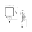Picture of 3" LED Square with On/Off Switch Mini Work Lamp 