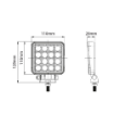 Picture of 4" LED Square Trekker Work Lamp 