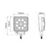 Picture of 4" LED Square Work Lamp 