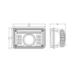 Picture of 247 WORK LAMP 4X6" RECT LED 9/32V 69W