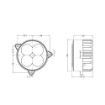 Picture of 247 WORK LAMP 3.3" ROUND LED 9/32V 40W