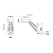 Picture of 45° LED Rubber Stalk Lamp  | Left