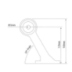 Picture of 60° Led Stalk Lamp | Left | Rubber Arm