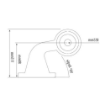 Picture of 90° LED Stalk Lamp | Left