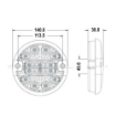 Picture of Round LED Reverse Lamp 12/24 V