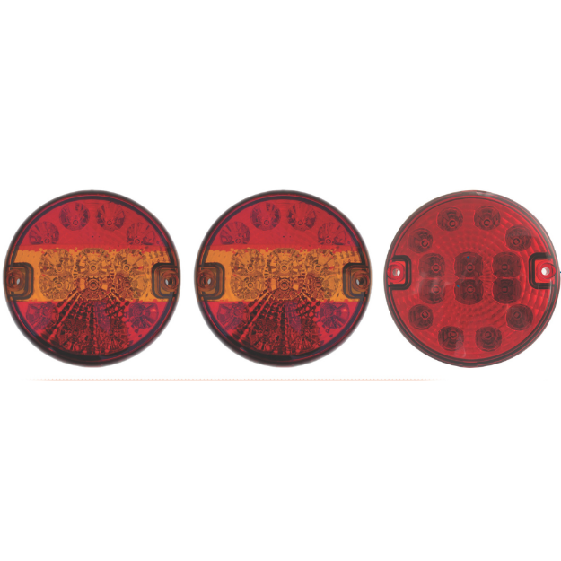 Picture of Right: LED Hamburger Lamp Set | Set of 3 | S/T/I/F | Fog tail Lamp